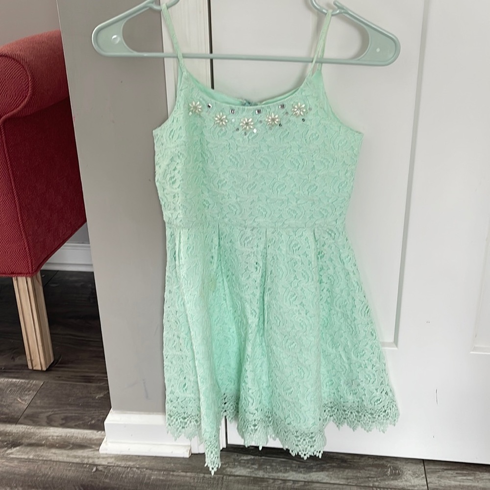 Ruby and bloom girls mint green size 10 dress